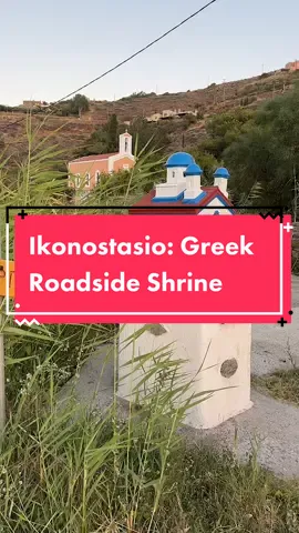 Ever wondered what all those mini churches alomg Greek roads were? Here’s your answer! #greece #greektraditions #shrine #greektiktok #ellada #tiktokgreece #fyp #foryoupage