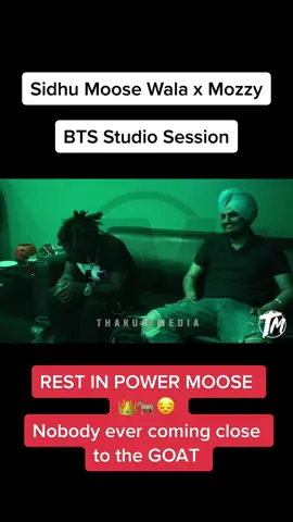 Sidhu Moose Wala x @mozzymusic collab needs yo drop ASAP 💯 Behind the scenes studio session. Rest in Power Sidhu Moose, the actual #GOAT of #Punjabi music 🐐👑❤️⛳️ #sidhumoosewala #rip #punjabi #punjabimusic #fyp #legendsneverdie