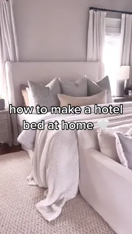 how to make a hotel bed at home 🤍 5 star resort style comfiest bed ever. it’s all in the layers 🙌🏼 #howtomakeabed #hotelbed #resortstyle #5starresort #fyp
