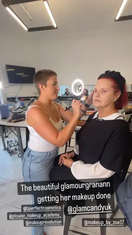 The beautiful glamourgranann getting her makeup done at @glamcandyuk @plmakeupacademy @bperfectcosmetics @bperfectbrendan @makeup_by_zoe17 @Charlotte Tilbury @madebymitchell