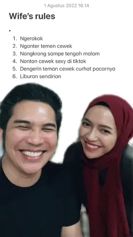Peraturannya istriku 🤣 #foryoupage #fyp
