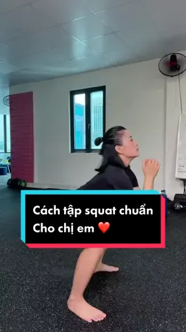 Cách tập squatt chuẩn nhất cho chị em đâyy ❤️#hongvanfitness #vulaci #30fittraining #Fitness