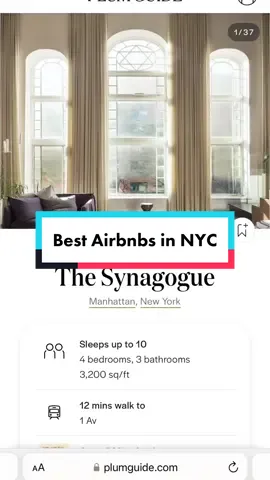 Best Airbnbs in New York City 🏙 #airbnb #newyorkcity #travel #traveltiktok