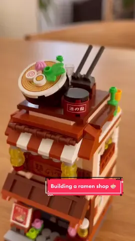 Pt 2 of building a mini Japanese street, this time a ramen shop 🍜 #legoset #cutecollection #minilegos #legolife #legoworld #japan