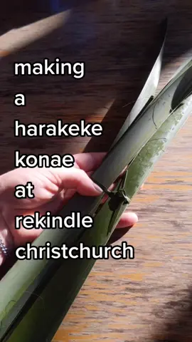 making a harakeke konae at rekindle christchurch #harakeke #flax #nzflax #weaving #basketmaking #foragedfibers