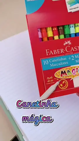 Canetinha mágica da Faber Castell! Ja conhece? #papelaria #papelariaonline #papelariafofa #destakpapelaria #fyp #fabercastell #canetamagica