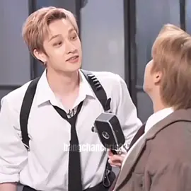 Han out of word when Christopher give that look 😅 #bangchan #jisung
