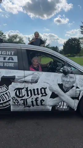 Happy 96th Birthday Grandma! 🎉 Enjoy your wild present 🎁 #birthday #car