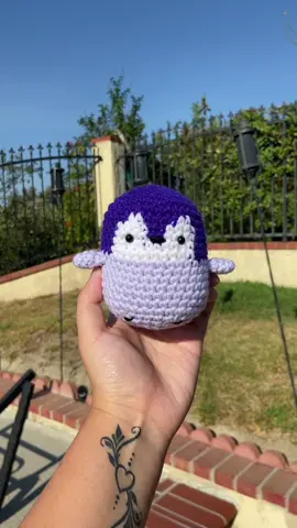 My favorite animal! #crochet#handmade#SmallBusiness#etsy#plushie#stuffedanimal#crochetersoftiktok#crochettiktok#crochettok#amigurumi#penguin#crochetpenguin