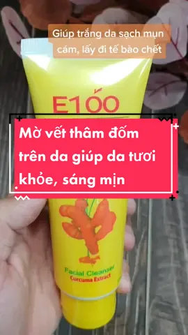 Sữa rửa mặt E100 nghệ ngừa mụn Facial Cleanser Curcuma Extract 100g #srm #suaruamat #suaruamatnghenhansam #suaruamatnghe #nguamun #nguamunhieuqua #nguamunsangda