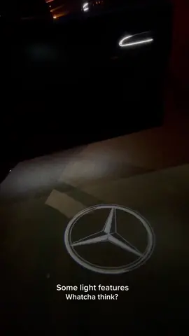 What do you think of the door light logo? Unnecessary?  #tiktok #mercedes #mercedesbenz #s580 #mercedess580 #luxurycars #tiktokcars #foryou #fyp