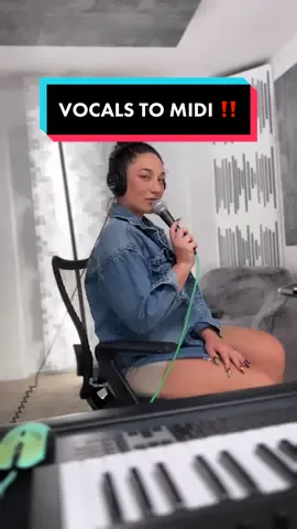 How to record MIDI with your VOICE ⁉️ The @Vochlea  Dubler 2 software converts any mic into a MIDI Controller for your DAW 🔥 Record vocals and synth melodies together for your synths, drums, chords, and more ✅ #Vocals #MIDI #VocalProduction #MusicProducer #VocalSynth