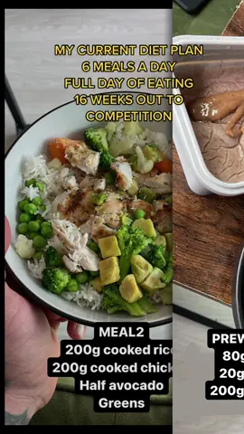 FULL DAY OF EATING! 16 WEEKS OUT TO COMPETITION #fulldayofeating #bodybuilder #mensphysique #mensphysiqueathlete #competition #dietplab #diet #fy #fyp #foryou #foryoupage #viral #tiktok #chicken #beef #vegetable #fruit #mealprep #mealplan #workout #healthy #Lifestyle