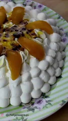 Pavlova de frutas amarelas #pirulitodesuspiro #suspiro #viralvideo #confeitaria #merengue #meringue #meringuecookies #suspirospersonalizados