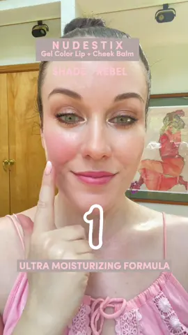 I love multi-tasking products and this @Nudestix Gel Colour Lip and Cheek Balm is one of my favorites ✨ #lipstick #blush #twoinone #nudestix #beautytips #beautyhacks #makeuptutorials #creamblush #lipbalm #makeupinspo #easymakeup #5minutemakeup