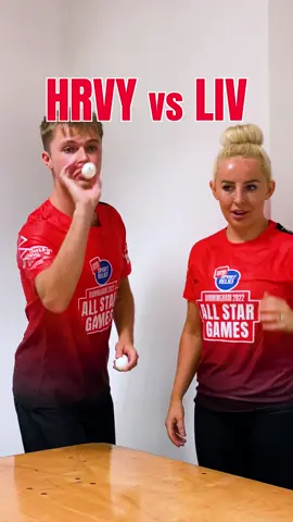 @hrvy's technique... breathe in your opponents ear. Tune in 7PM tomorrow on BBC1 to see how @livcookefs and HRVY got on at Table Tennis. #trickshot