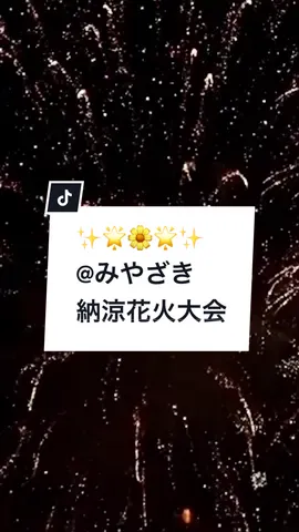 みやざき納涼花火大会のクライマックス🌼散り際にも咲く花火が印象深かった🥹#宮崎#花火#みやざき納涼花火大会