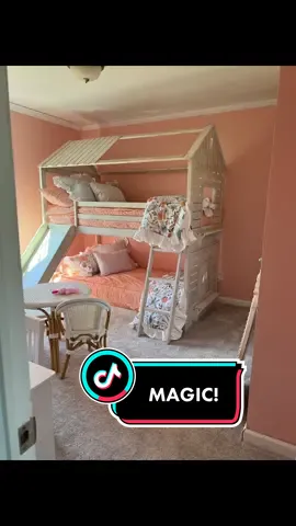 BED MAGIC! DM for link! #bedding #beddys #beddysbedding #sleep #bunkbeds #girlsroom #makeyourbed