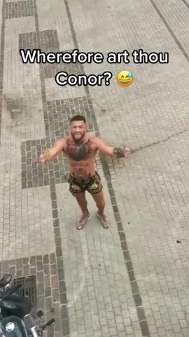 #ConorMcGregor is already working on his #actingskills 🎭 #UFC #romeoandjuliet #sportstiktok (via judizzle777/IG)