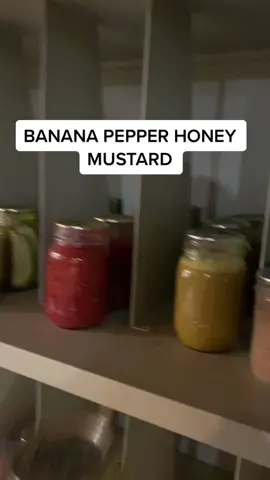 One of the best things ever!! #bananapepper honey mustard #canningtiktok #canning #homestead #simpleliving