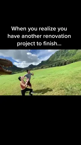 Is there ever an end?! Working full time and renovating our entire house has been exhausting….this is pretty much how we feel whenever we start a new project 🛠 @kualoaranchhawaii #DIY #diyproject #diyhomeimprovement #diyhomerenovation #remodel #homereno  #homeremodel #fixerupper #fixerupperhouse #hometakestime #exhausted #homedecor #interiordesign #neverending #renovation #diyreno #homeaccounts #homeproject #fakeittillyoumakeit #homeinspo #homeinspiration #kualoaranch #hawaii #renolife #renovationlife