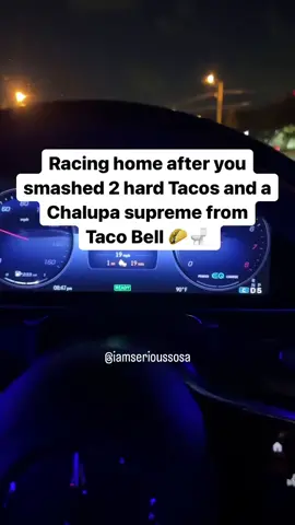 What food makes you feel like this immediately after eating it #fyp #foryou #forupage #foryoupage #racing #tacobell