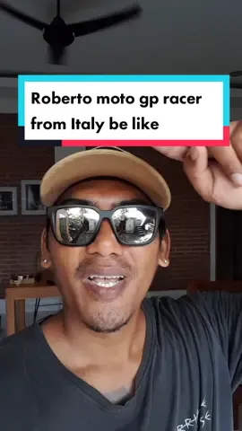 Roberto moto gp racer from italy😝😝✌️#funnytiktok #accent #italy🇮🇹 #motogp #mandalikacircuit #funnyvideos #fyp #bali #indonesia #justforlaughs #behappy