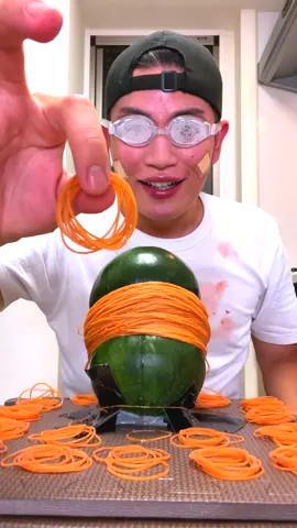 watermelon rubber band🍉#スイカ輪ゴム #fukashiginocarte #不可思議のカルテ