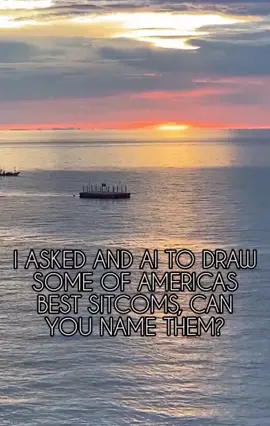 I asked and AI to draw some of alAmericas best sitcoms, can you name them?