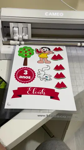 Corte perfeito silhouette kit só um bolinho Magali #silhouette