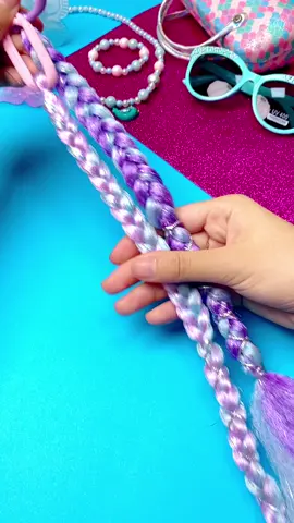 ✨ASMR Unboxing✨ Colorful braids #braids #fakebraids #kidsaccessories #kidsactivities #kidshairstyles #kidshairstyle #viral