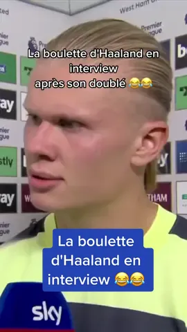 Quand il panique à la fin 😭 Un doublé et cette interview : Haaland était en grande forme pour ses débuts en Premier League