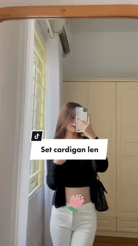 set cardigan len cho mùa thu #emsocday