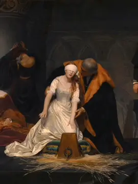 Paul Delaroche (1797–1856), The Execution of Lady Jane Grey (1833), oil on canvas, 246 x 297 cm, The National Gallery, London. #pintura #arte #fyp #death