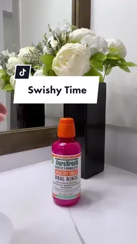 #ad Thoughts while swishing 😍 🦷 feat. @TheraBreath  Available at Target and Walmart!  #therabreath #swishytime #swishswish