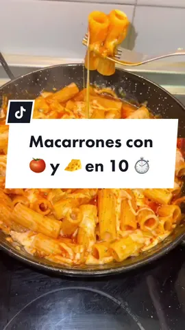 Mis macarrones favoritos con tomate y queso🤤#macarrone #cooking #food #macarronesconqueso #macarronescontomate