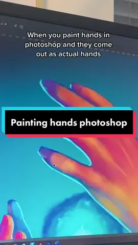 Painting hands in photoshop be like #digitalart #digitalpainting #photoshopart #handart #arttok