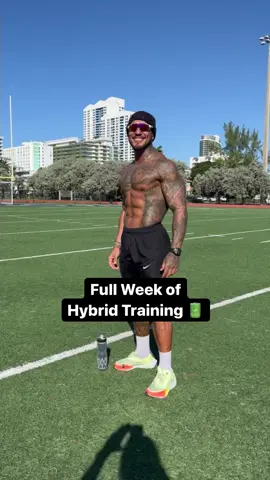 Full Week Hybrid Athlete Training Schedule 💪🏽🏃🏾‍♂️🏋🏽🚴🏽🏊🏽‍♂️🧘🏽‍♂️ #training #fitnessmotivation #hybridathlete #triathlete #fyp