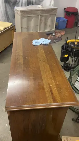 Scraped off the shine and then sanded with 80 grit, 150, 180 and finished with 200 grit.  Worth all the work to uncover this gorgeous cherry wood!   #furniture #furnitureflip #furnitureflipping #furniturerestoration #cherrywood #sanding #satisfying