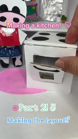 𝙿𝚊𝚛𝚝 𝟸!! #fyp #kitchen #part2 #morecomingsoon #paperkitchen #papercow #paper_animalz #building #withme