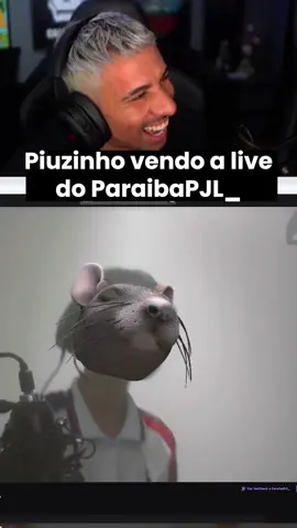 Piuzinho vendo a live do paraibapjl #piuzinho #piuzinholl #cj #paraibapjl #fyp #react