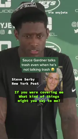 Sauce is all about that 🗑 #jets #saucegardner #nfl #fyp #fypシ