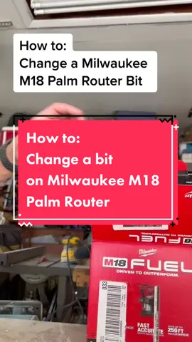 This is a full length video on replacing a bit for a @Milwaukee Tool M18 palm router#GradeUpWithGrammarly #howto #routerbit