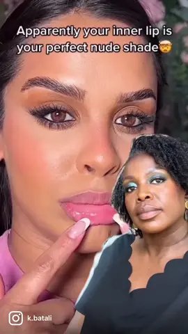 A perfect nude hack using @mentedcosmetics #pinkaboutme Lipgloss and M5 Lip Liner.  Once again, Mented Cosmetics know what they’re doing for #WOC 👏🏾 . . 🎥: @nikkissecretx  , #mentedmentor #mentfluencer #wocmakeup #pinklipstick #lipstickhack #mentednumber5 #viralhacks #makeupover40