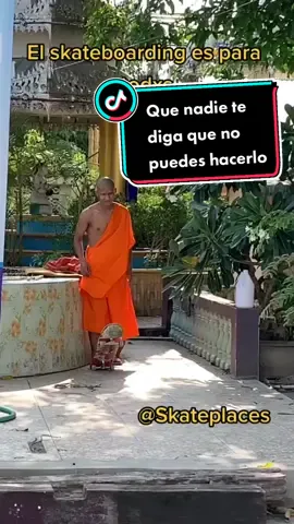 No importa creencia, orientación etc el #Skateboarding es para #todxs #skateplaces #skateplacesapp #religion #buda #flip #aesthetic