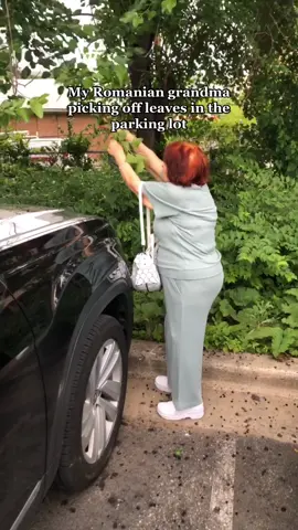 my grandma tripped on nothin 😭😭 she didnt fall though shes ok but lmfao the cutoff at the end #romanian #grandma #funny