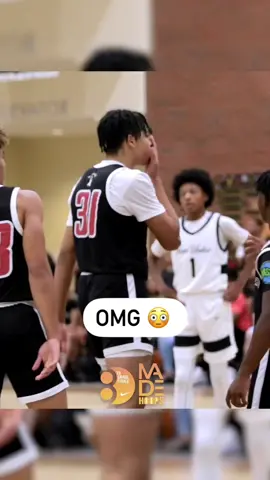 He really blew a kiss after the dunk 😳😱 #madehoops #dunk #posterdunk #fyp