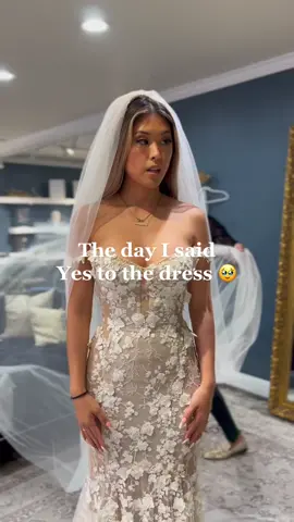 You know its the one when you dont wanna take it off 😭👰‍♀️ #weddingdress #galialahav #wedding #bridetok