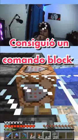 ElRichMC consigue un bloque de comandos🥸 #Minecraft #reaccion #elrichmc #elrich #fyp #twich #survival