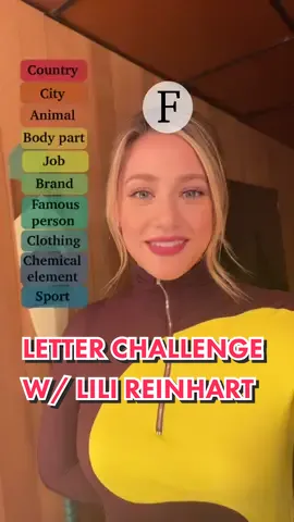 (Letter) Challenge = Accepted. @Lili Reinhart #FallonTonight